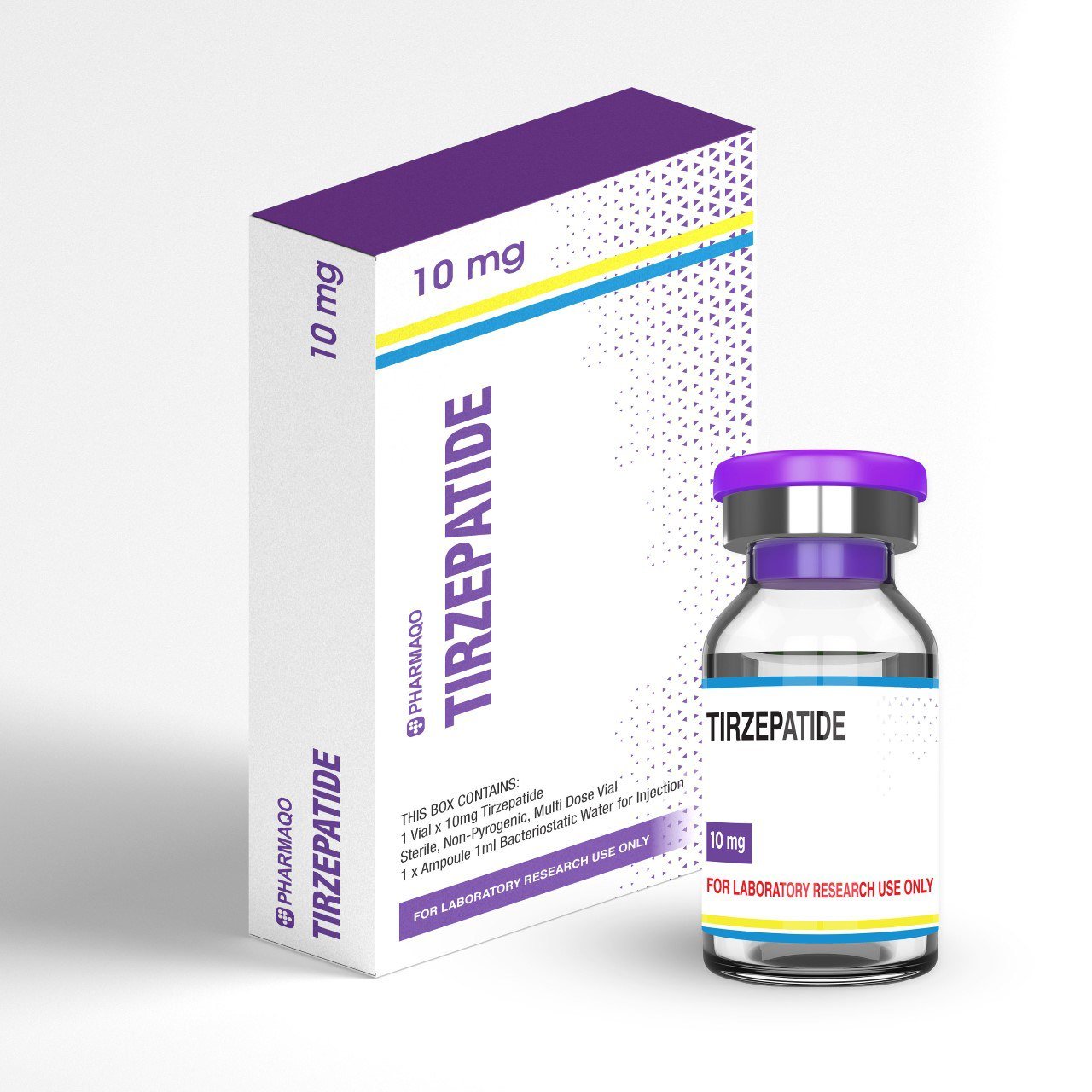 PHARMAQO - TIRZEPATIDE 10MG (1 X 1ML BACTERIOSTATIC WATER FOR INJECTION)